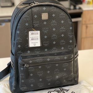 MCM large Stark Side Studs backpack in Visetos
